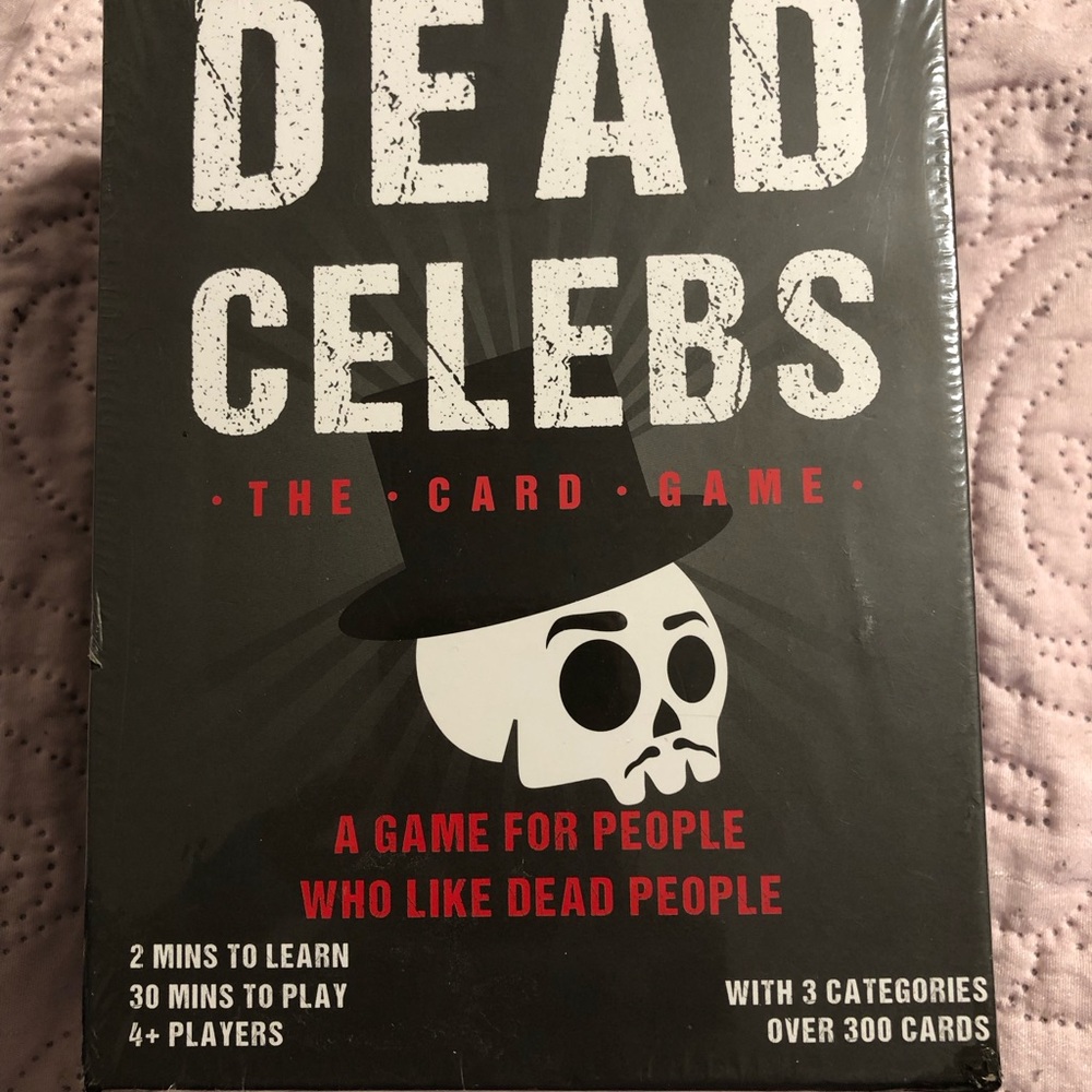 Dead Celebs Card Game - A game for people who like dead people